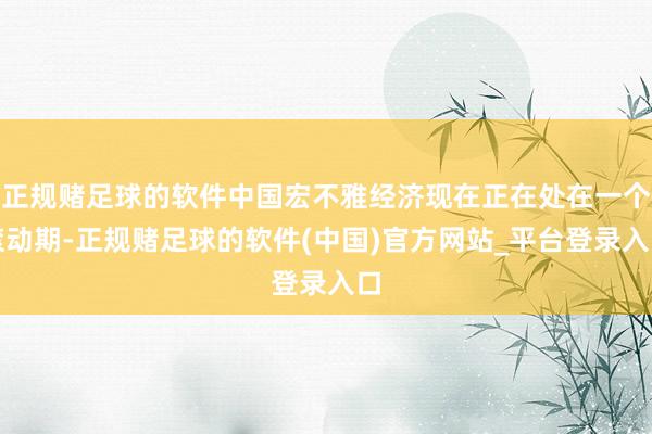 正规赌足球的软件中国宏不雅经济现在正在处在一个滚动期-正规赌足球的软件(中国)官方网站_平台登录入口